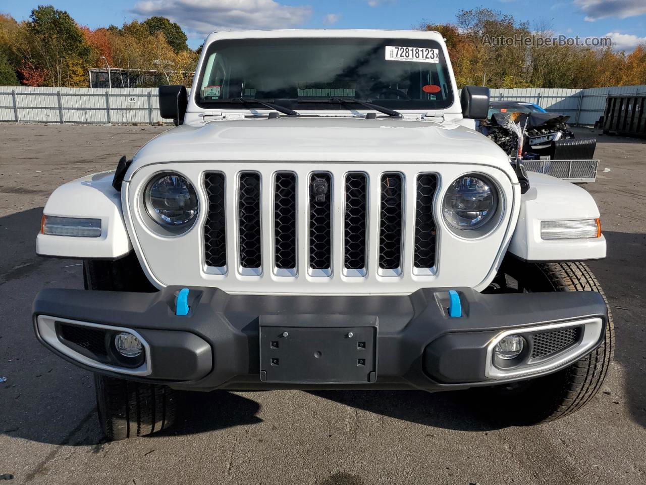 2023 Jeep Wrangler Sahara 4xe White vin: 1C4JJXP62PW513858