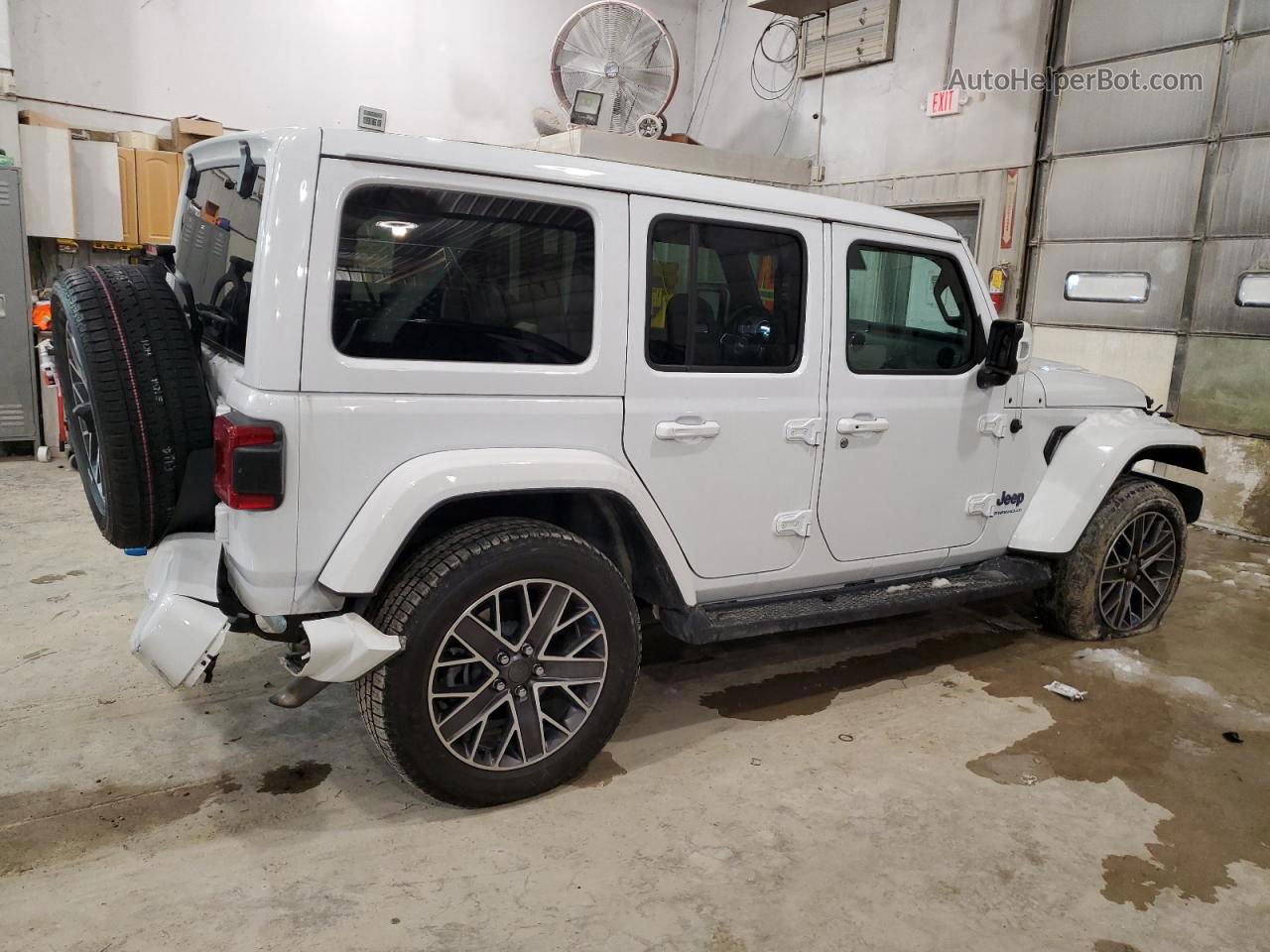 2023 Jeep Wrangler Sahara 4xe White vin: 1C4JJXP63PW569498