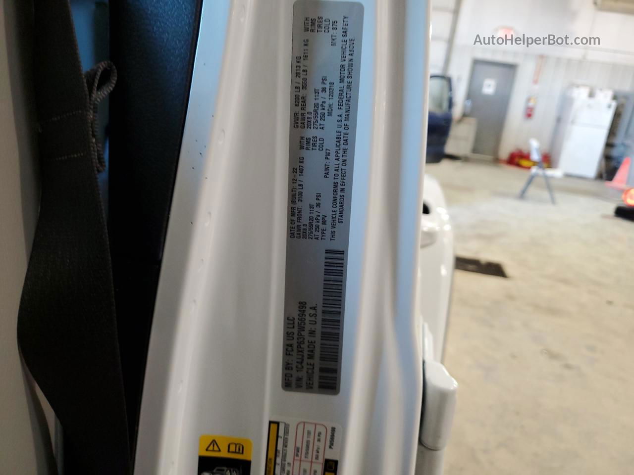 2023 Jeep Wrangler Sahara 4xe White vin: 1C4JJXP63PW569498