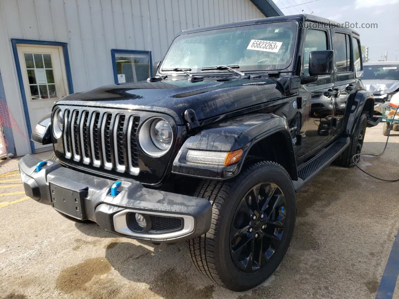 2023 Jeep Wrangler Sahara 4xe Black vin: 1C4JJXP64PW515286