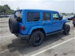 2023 Jeep Wrangler Sahara 4xe Синий vin: 1C4JJXP64PW651353