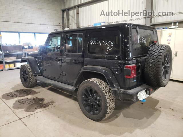 2023 Jeep Wrangler Sahara 4xe Black vin: 1C4JJXP65PW647909