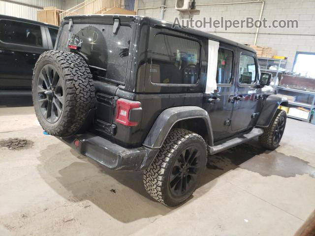 2023 Jeep Wrangler Sahara 4xe Black vin: 1C4JJXP65PW647909