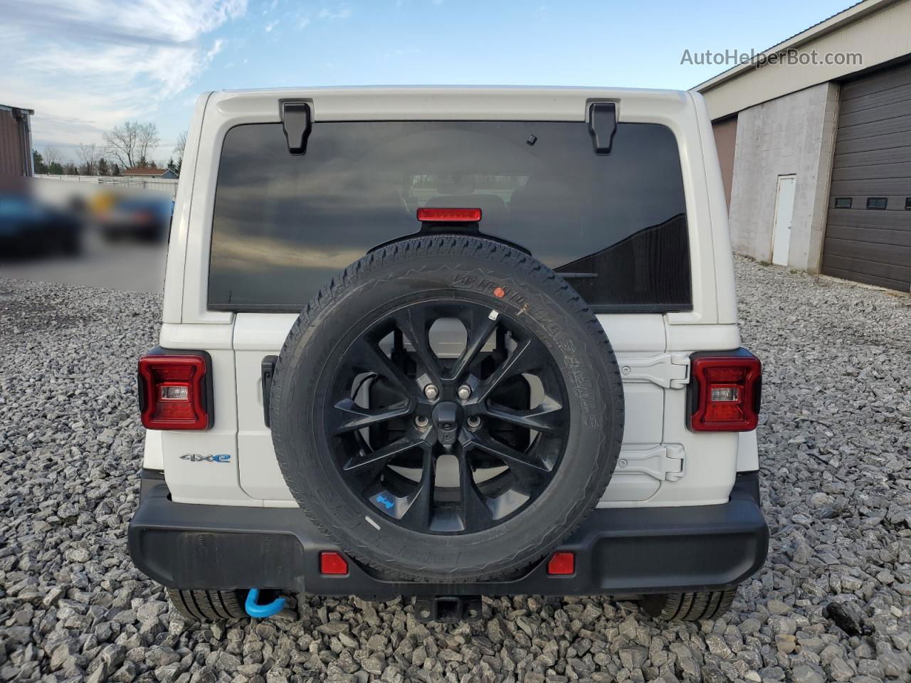 2023 Jeep Wrangler Sahara 4xe Белый vin: 1C4JJXP67PW627306