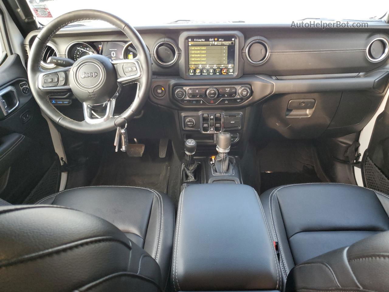 2023 Jeep Wrangler Sahara 4xe Белый vin: 1C4JJXP67PW627306