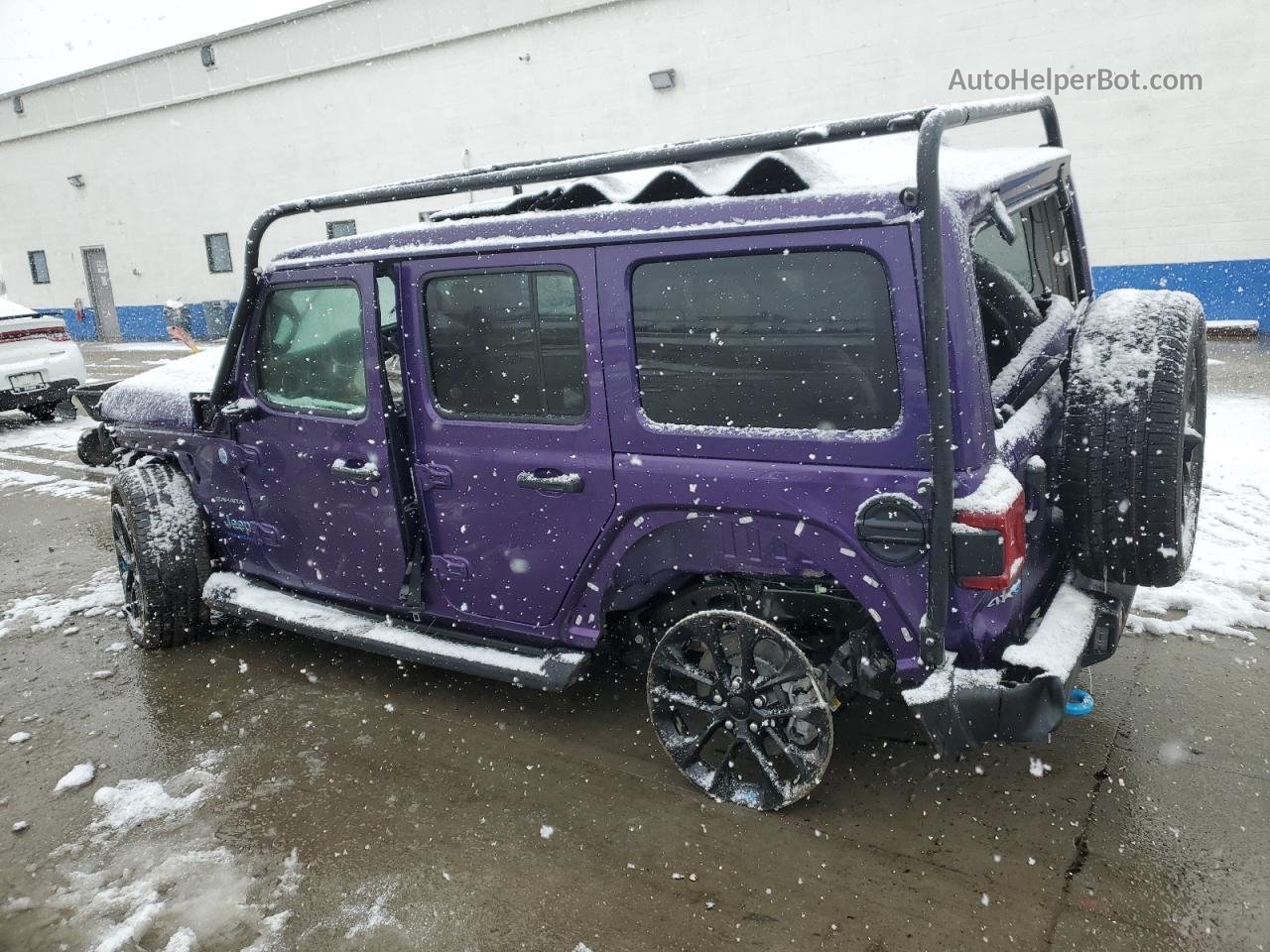 2023 Jeep Wrangler Sahara 4xe Purple vin: 1C4JJXP68PW562482