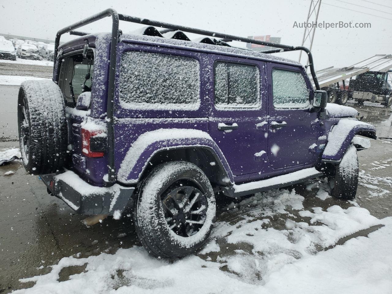 2023 Jeep Wrangler Sahara 4xe Фиолетовый vin: 1C4JJXP68PW562482