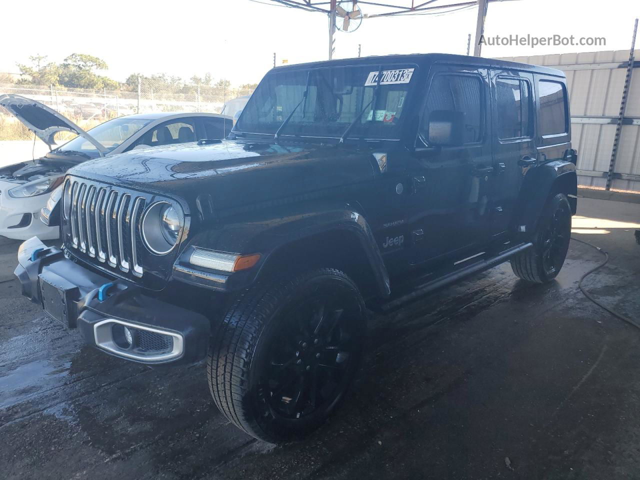 2023 Jeep Wrangler Sahara 4xe Black vin: 1C4JJXP68PW660993