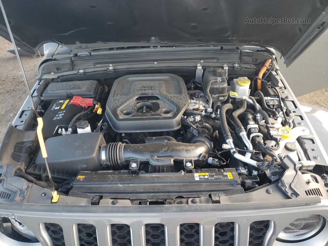 2023 Jeep Wrangler Sahara 4xe Угольный vin: 1C4JJXP69PW628568