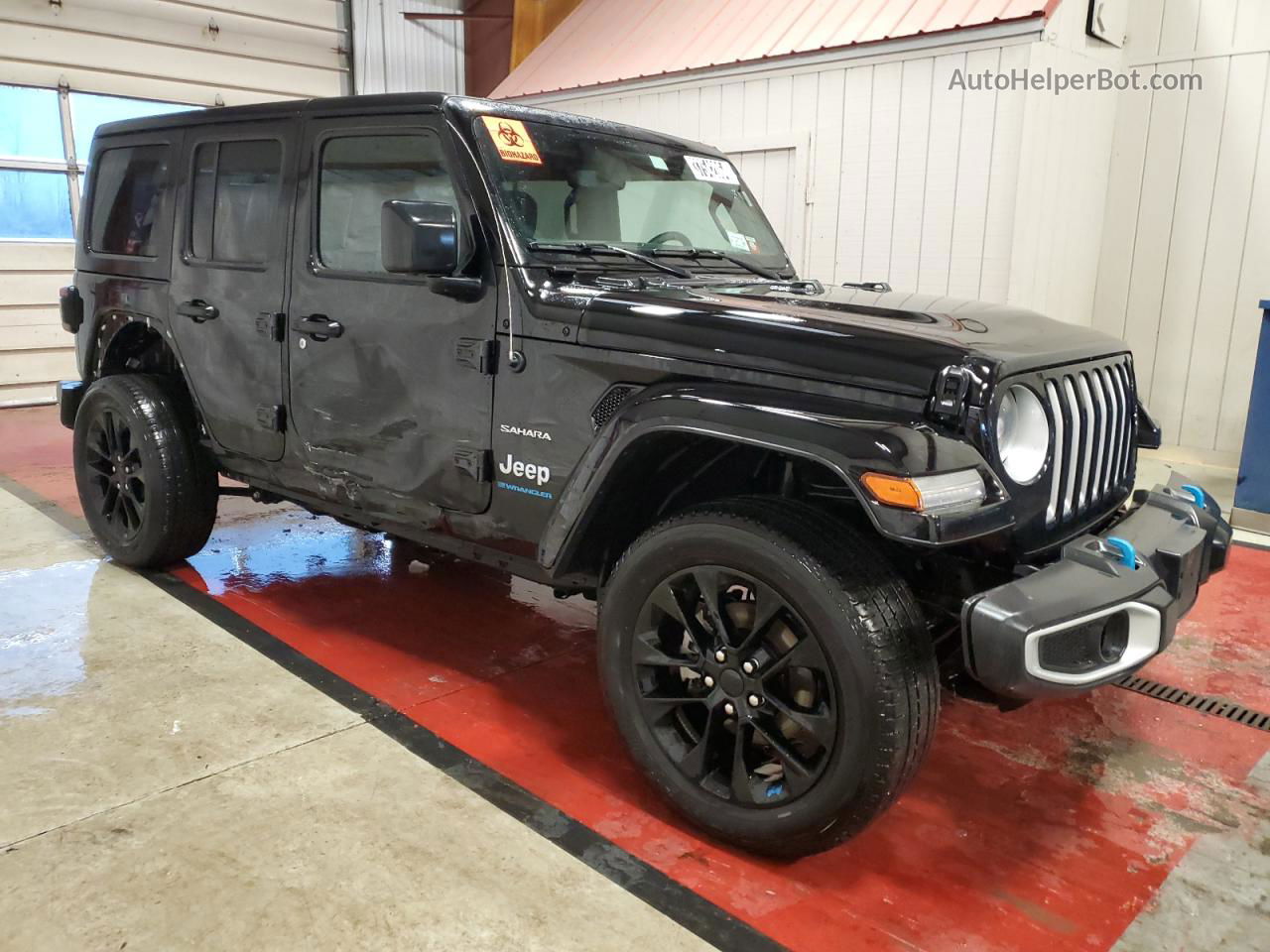 2023 Jeep Wrangler Sahara 4xe Black vin: 1C4JJXP69PW630627