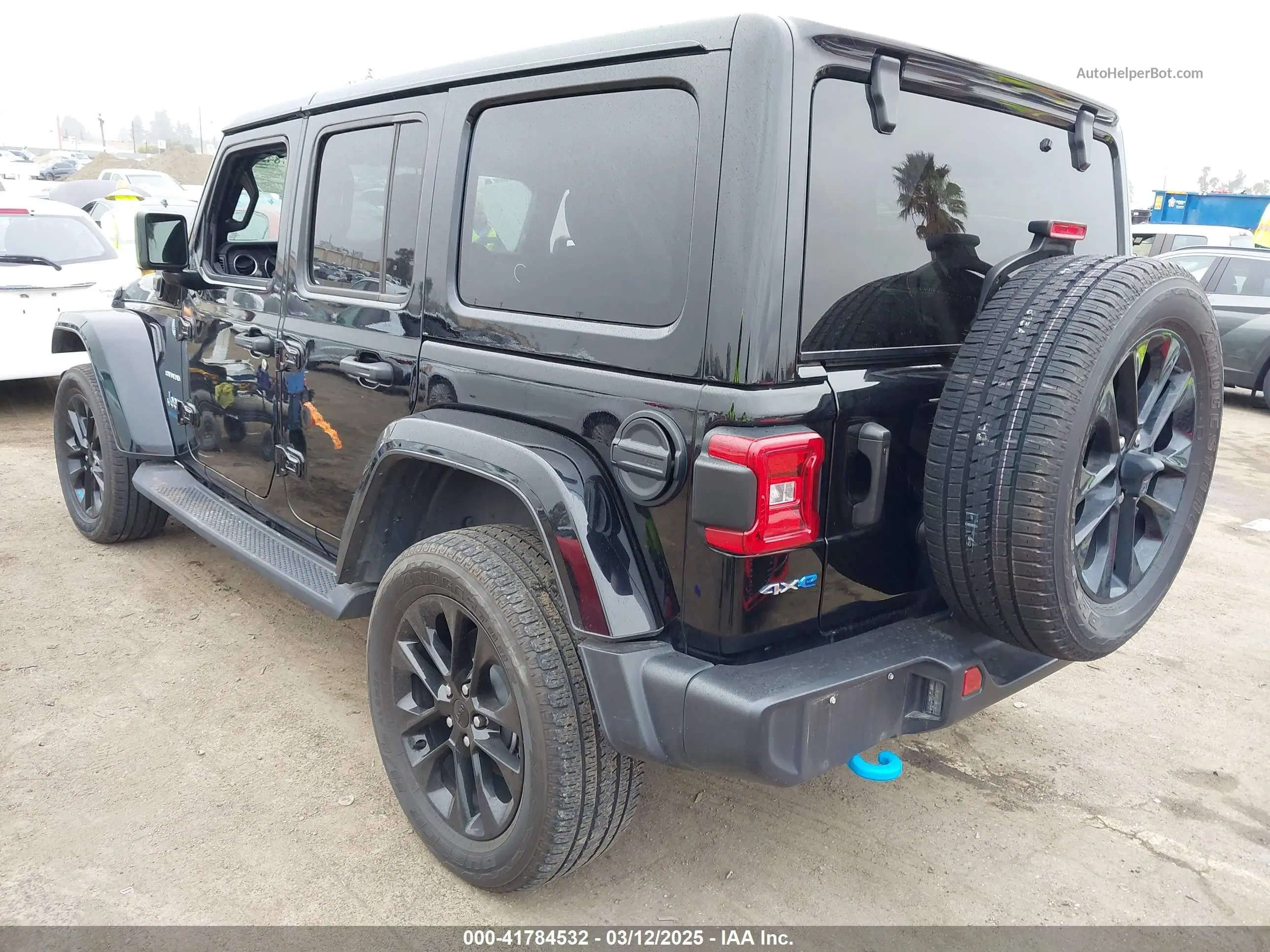 2023 Jeep Wrangler 4xe Sahara 4x4 Black vin: 1C4JJXP6XPW556327