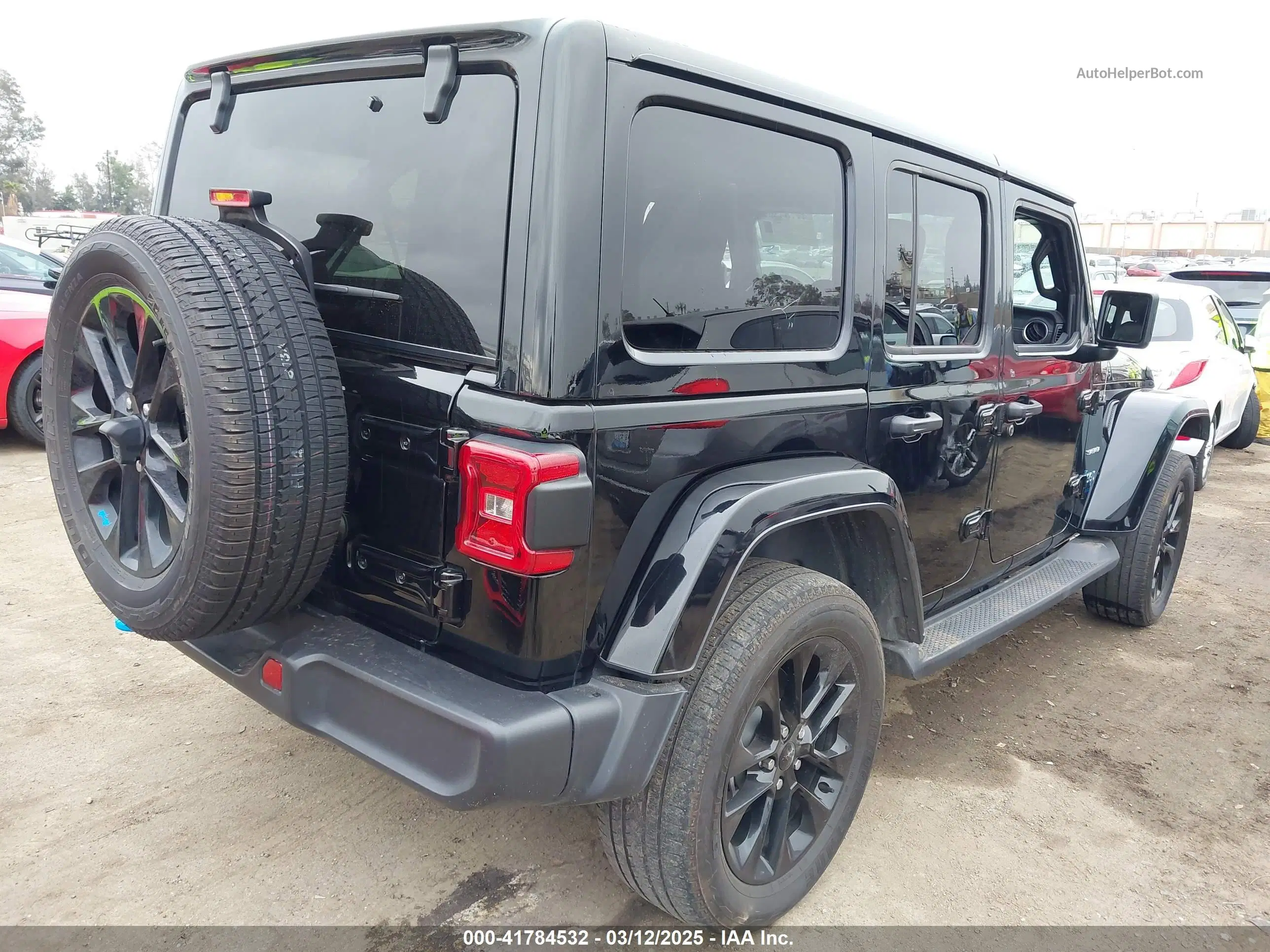 2023 Jeep Wrangler 4xe Sahara 4x4 Black vin: 1C4JJXP6XPW556327