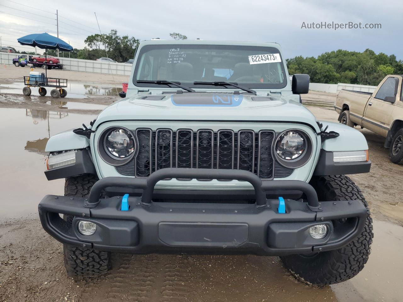 2023 Jeep Wrangler Rubicon 4xe Серый vin: 1C4JJXR60PW705504