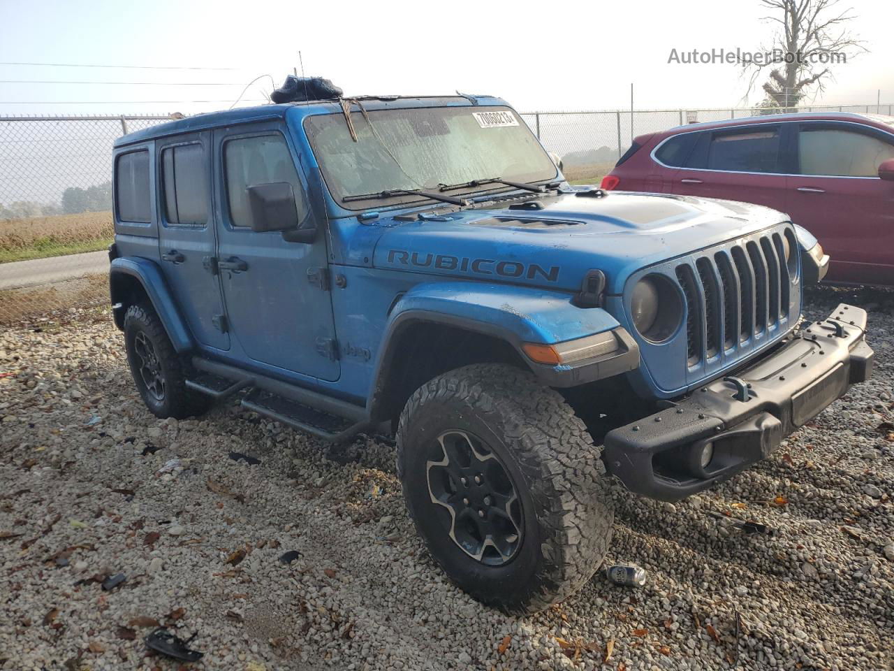 2023 Jeep Wrangler Rubicon 4xe Blue vin: 1C4JJXR68PW541497