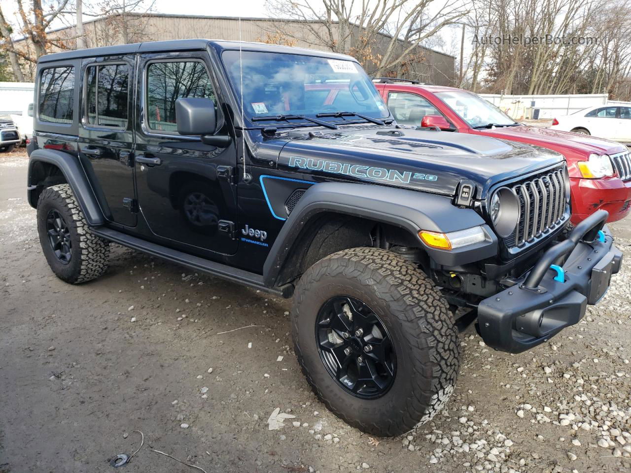 2023 Jeep Wrangler Rubicon 4xe Black vin: 1C4JJXR68PW699368