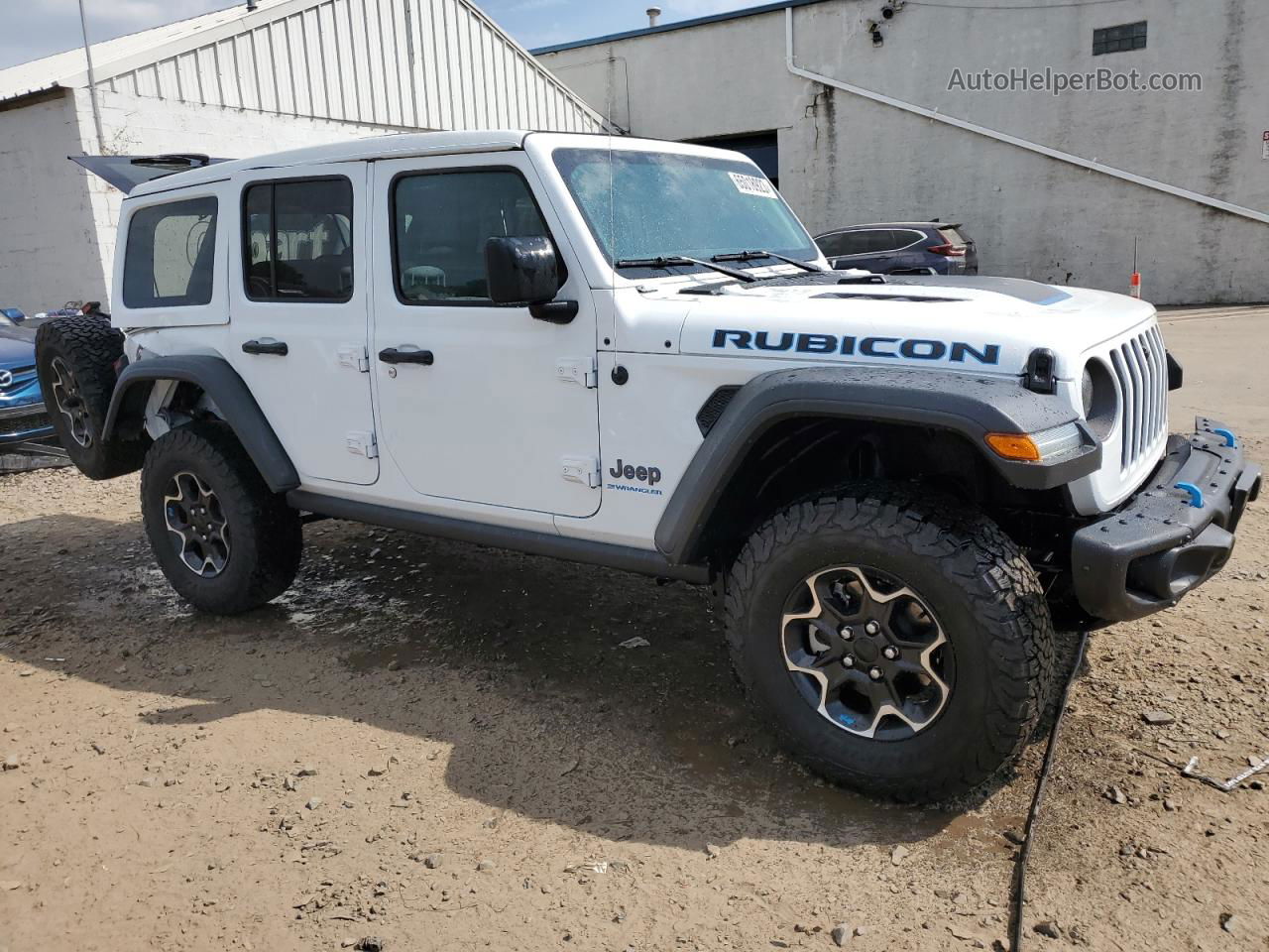 2023 Jeep Wrangler Rubicon 4xe White vin: 1C4JJXR6XPW536849