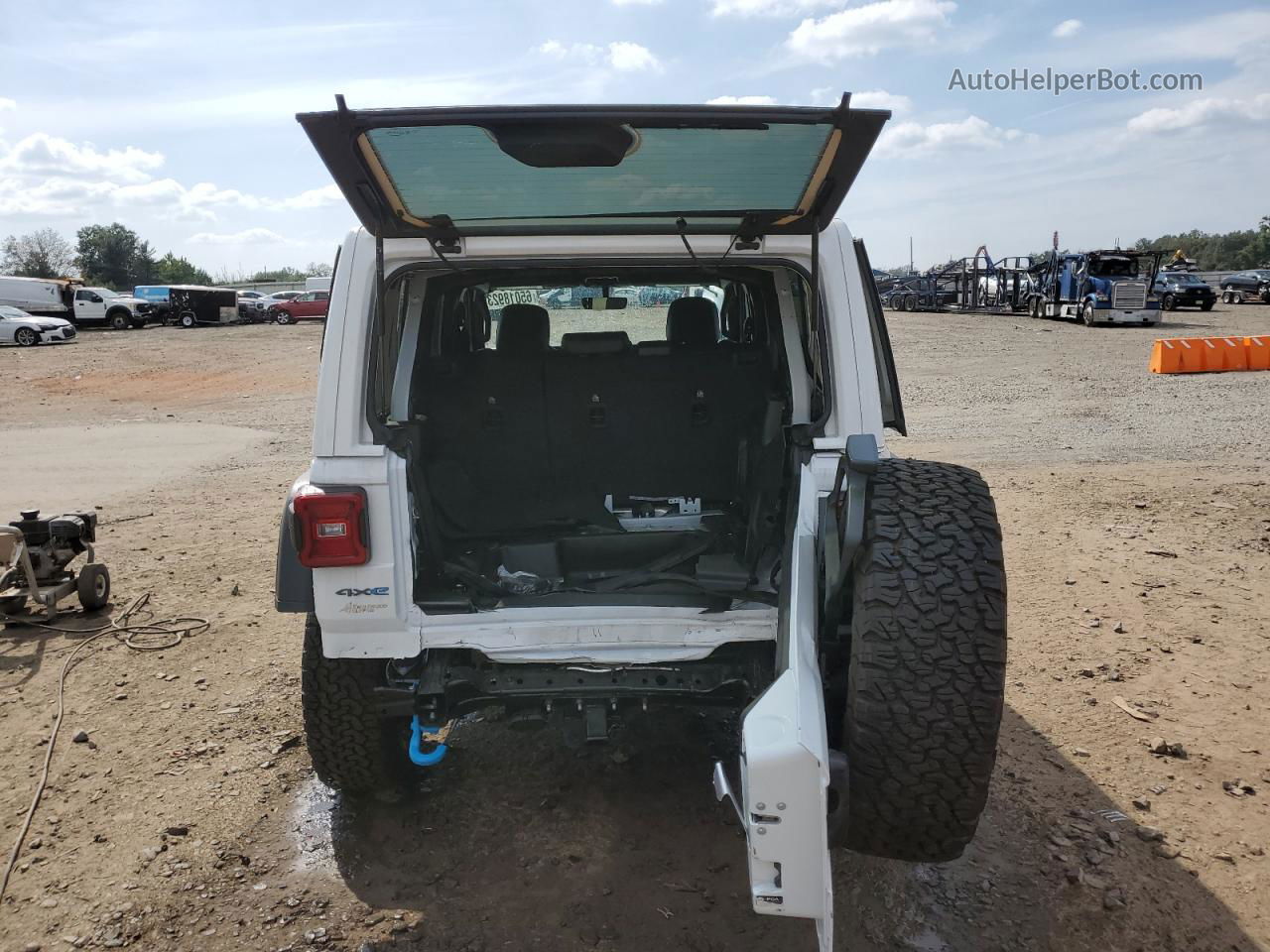 2023 Jeep Wrangler Rubicon 4xe White vin: 1C4JJXR6XPW536849