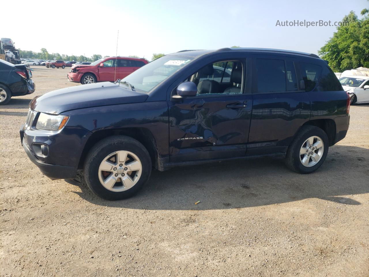 2014 Jeep Compass Sport Blue vin: 1C4NJCAA9ED650490