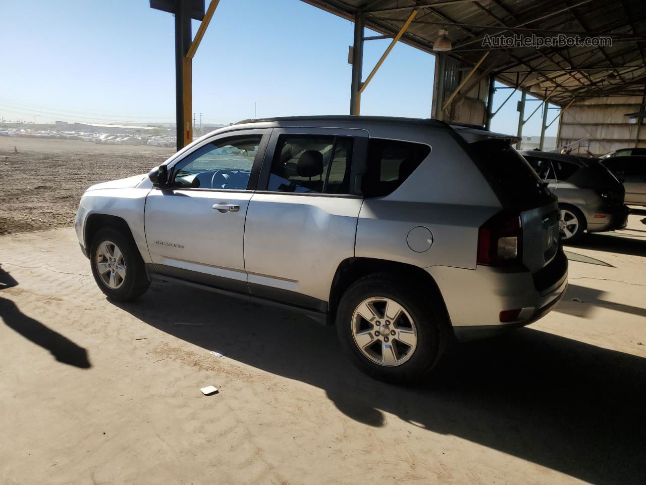 2014 Jeep Compass Sport Silver vin: 1C4NJCBA0ED570655