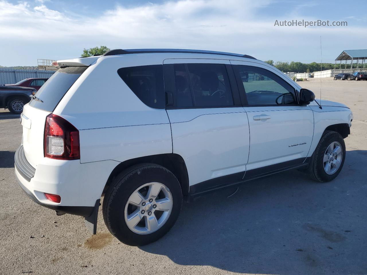 2014 Jeep Compass Sport White vin: 1C4NJCBA0ED619112