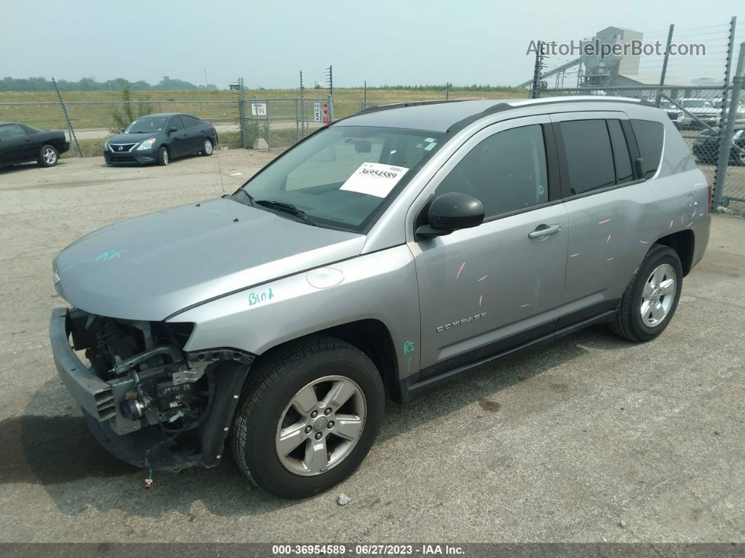 2014 Jeep Compass Sport Silver vin: 1C4NJCBA0ED774761