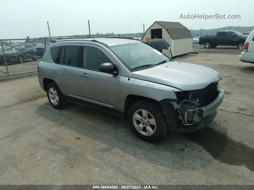 2014 Jeep Compass Sport Silver vin: 1C4NJCBA0ED774761