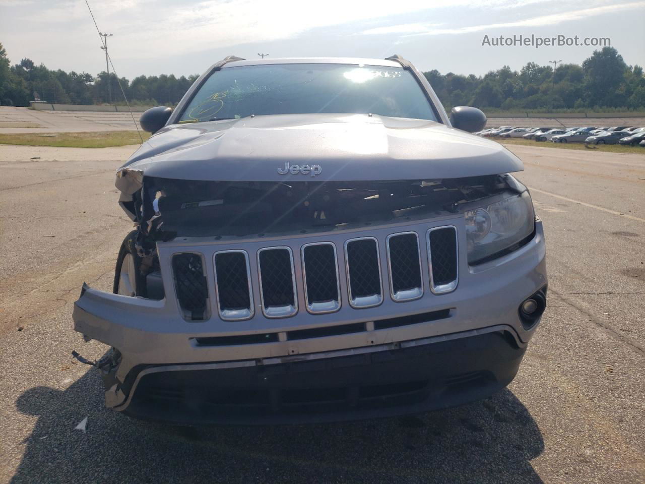 2016 Jeep Compass Sport Silver vin: 1C4NJCBA0GD568231