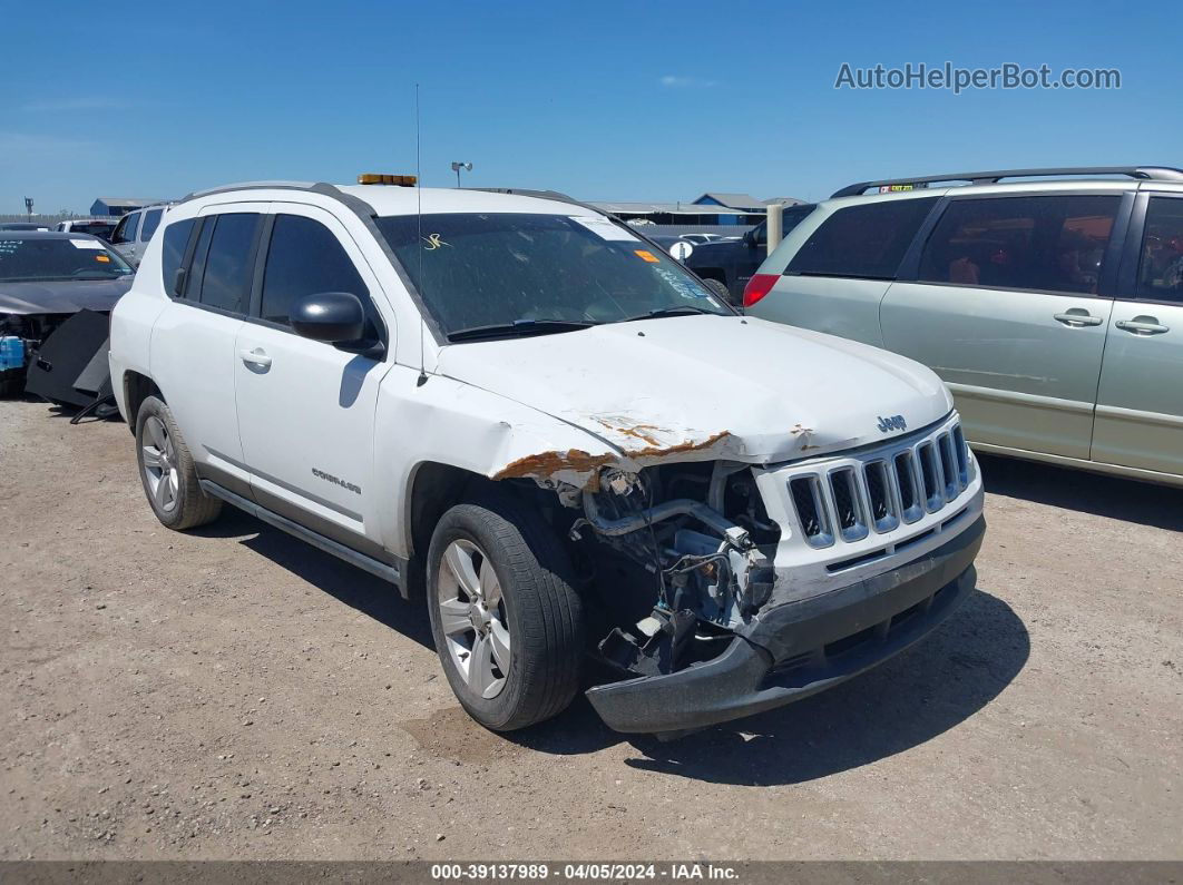 2016 Jeep Compass Sport White vin: 1C4NJCBA0GD621932