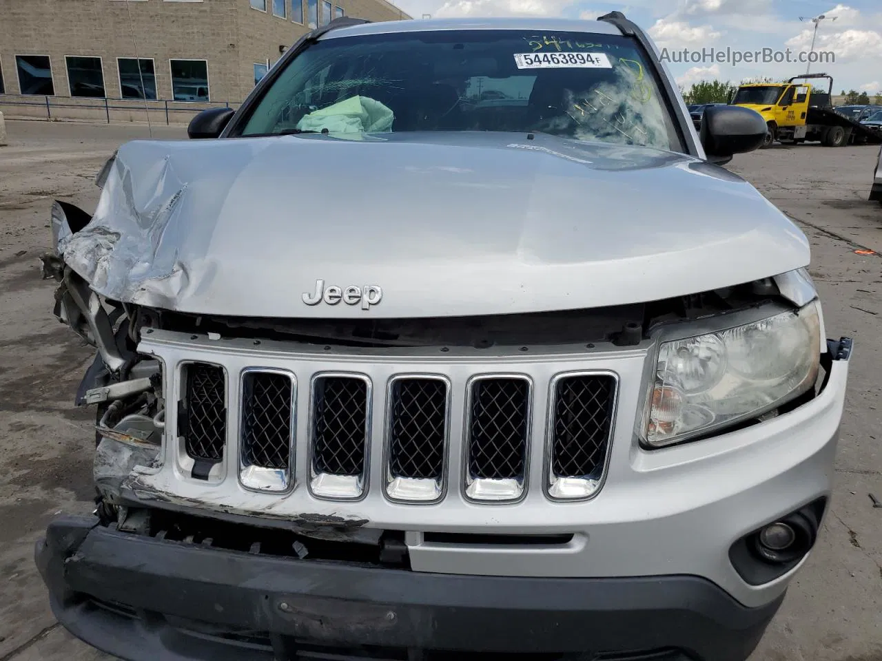 2013 Jeep Compass Sport Silver vin: 1C4NJCBA1DD208171