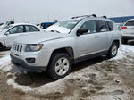 2014 Jeep Compass Sport Silver vin: 1C4NJCBA1ED504244