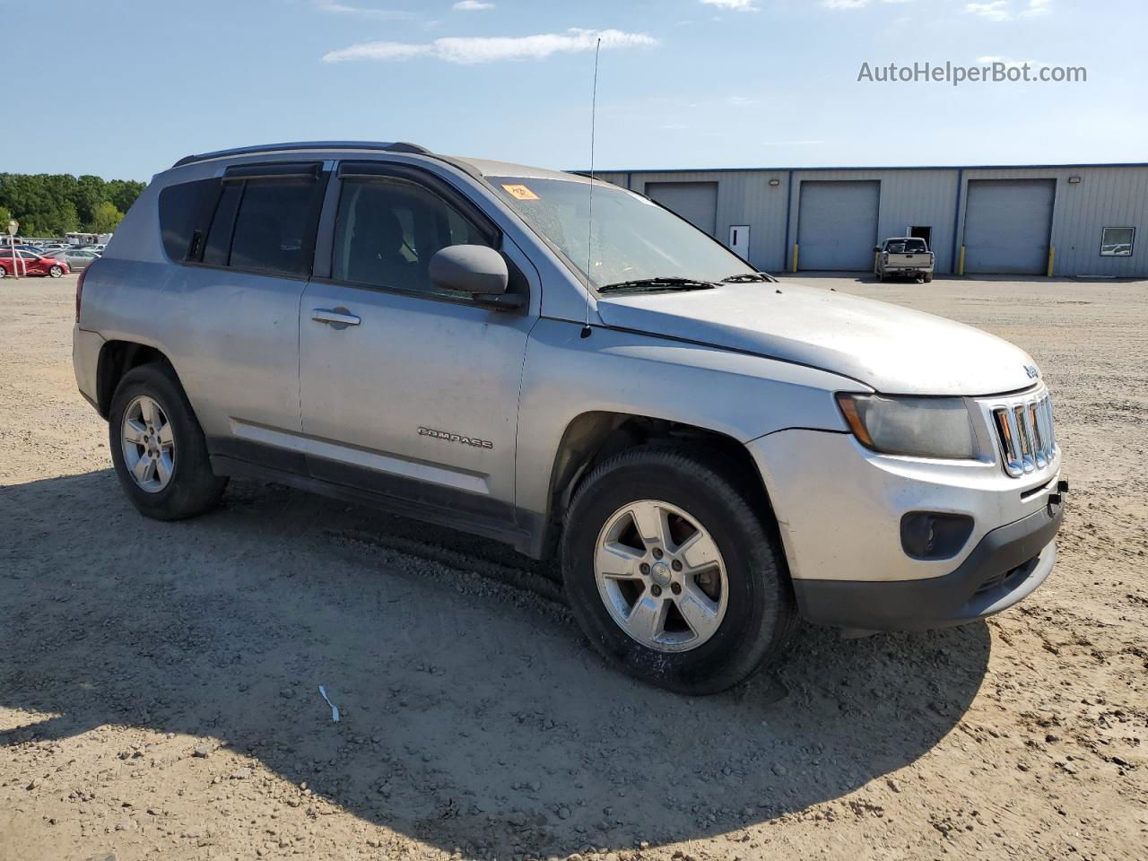 2014 Jeep Compass Sport Silver vin: 1C4NJCBA1ED545263