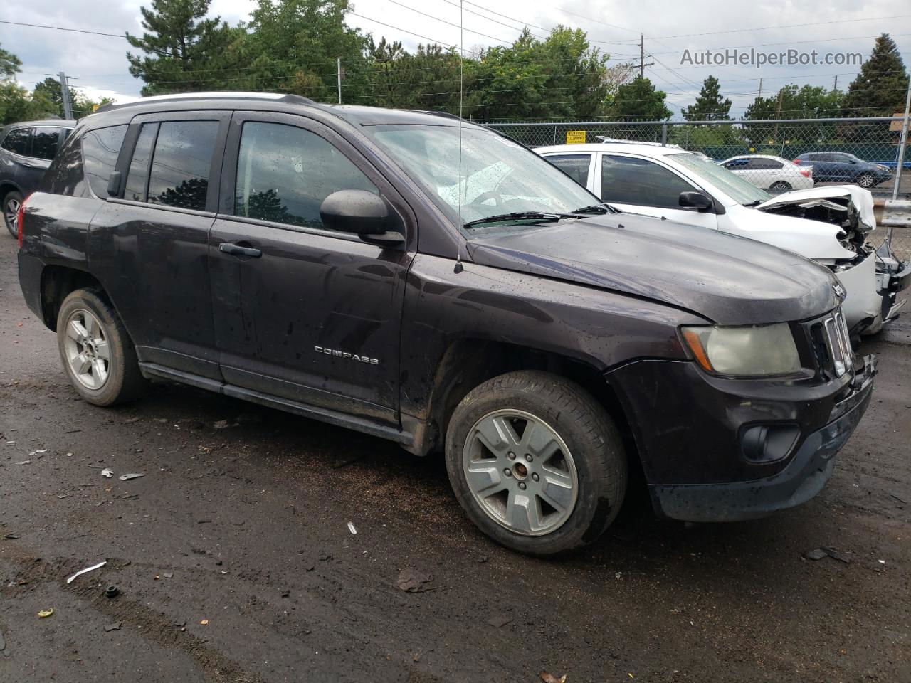 2014 Jeep Compass Sport Brown vin: 1C4NJCBA1ED619863