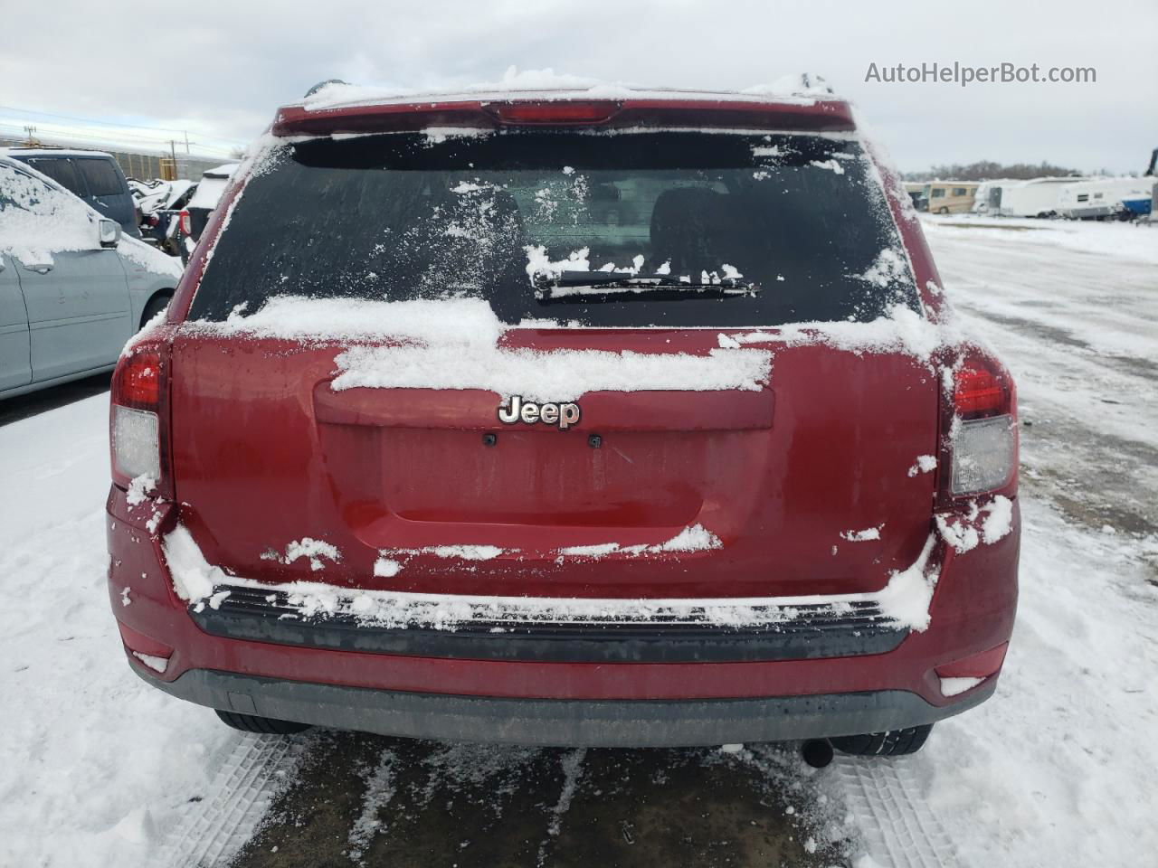 2014 Jeep Compass Sport Red vin: 1C4NJCBA1ED746189