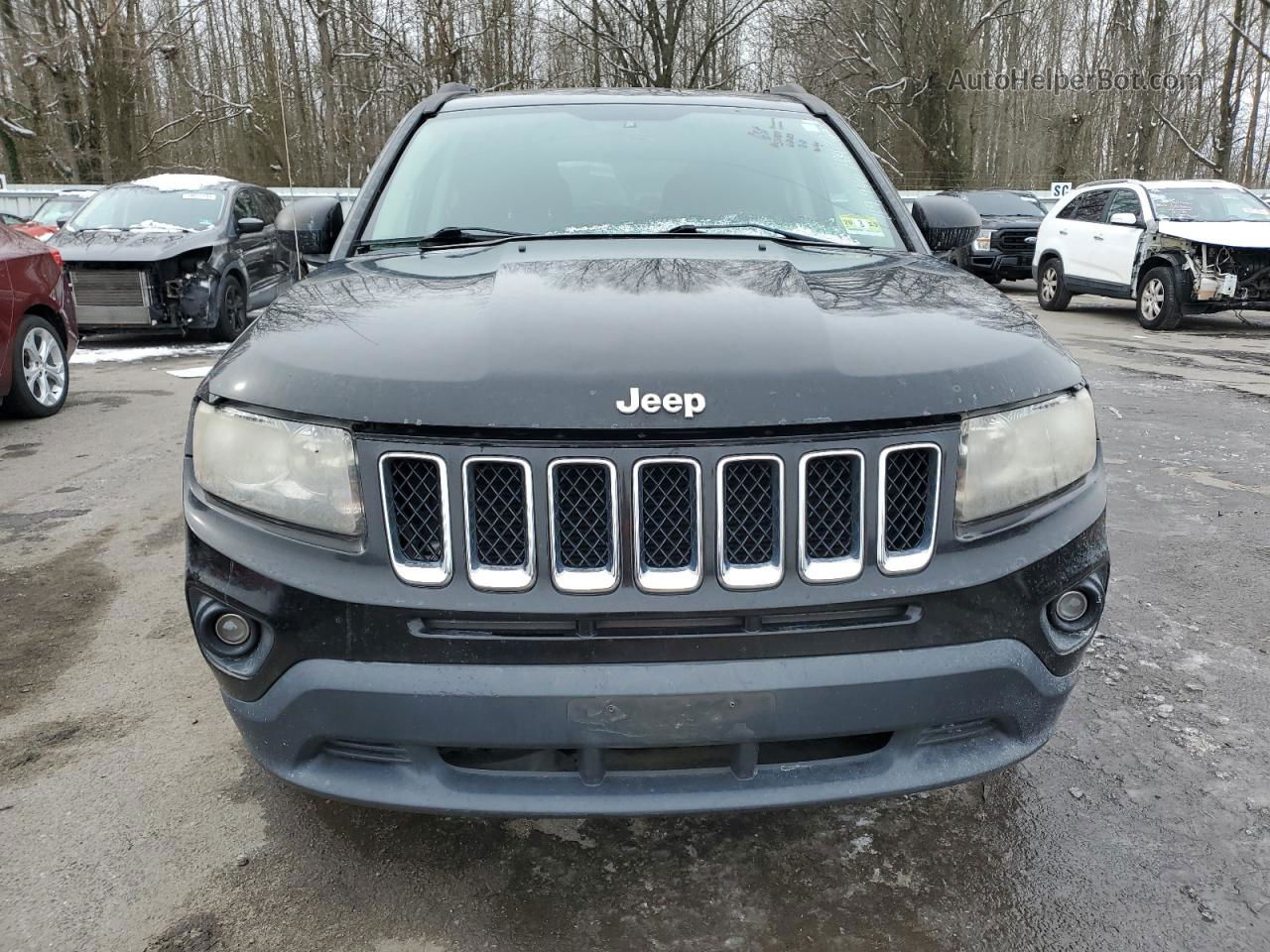 2014 Jeep Compass Sport Черный vin: 1C4NJCBA1ED882791