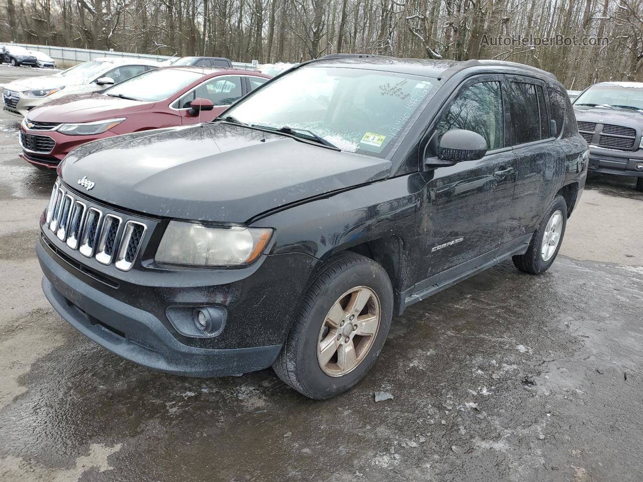 2014 Jeep Compass Sport Black vin: 1C4NJCBA1ED882791