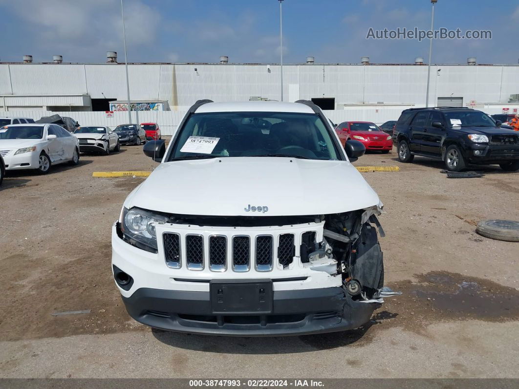 2016 Jeep Compass Sport White vin: 1C4NJCBA1GD512668