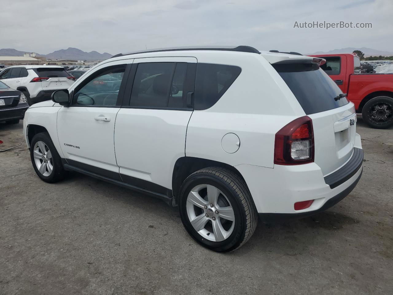 2016 Jeep Compass Sport White vin: 1C4NJCBA1GD640988