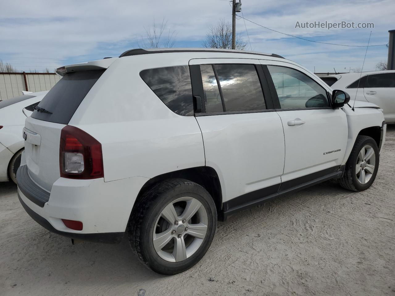 2016 Jeep Compass Sport White vin: 1C4NJCBA1GD665034