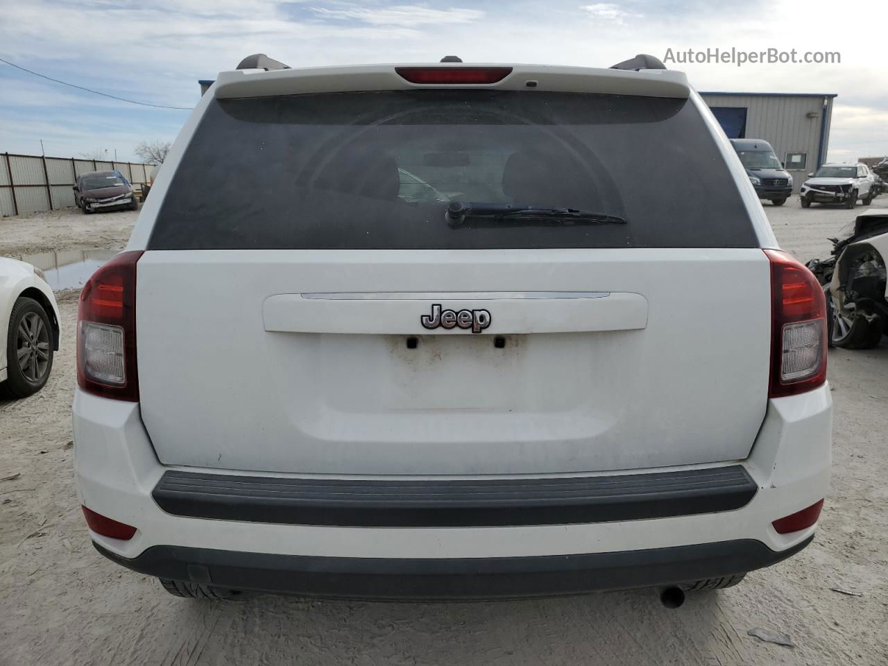 2016 Jeep Compass Sport White vin: 1C4NJCBA1GD665034