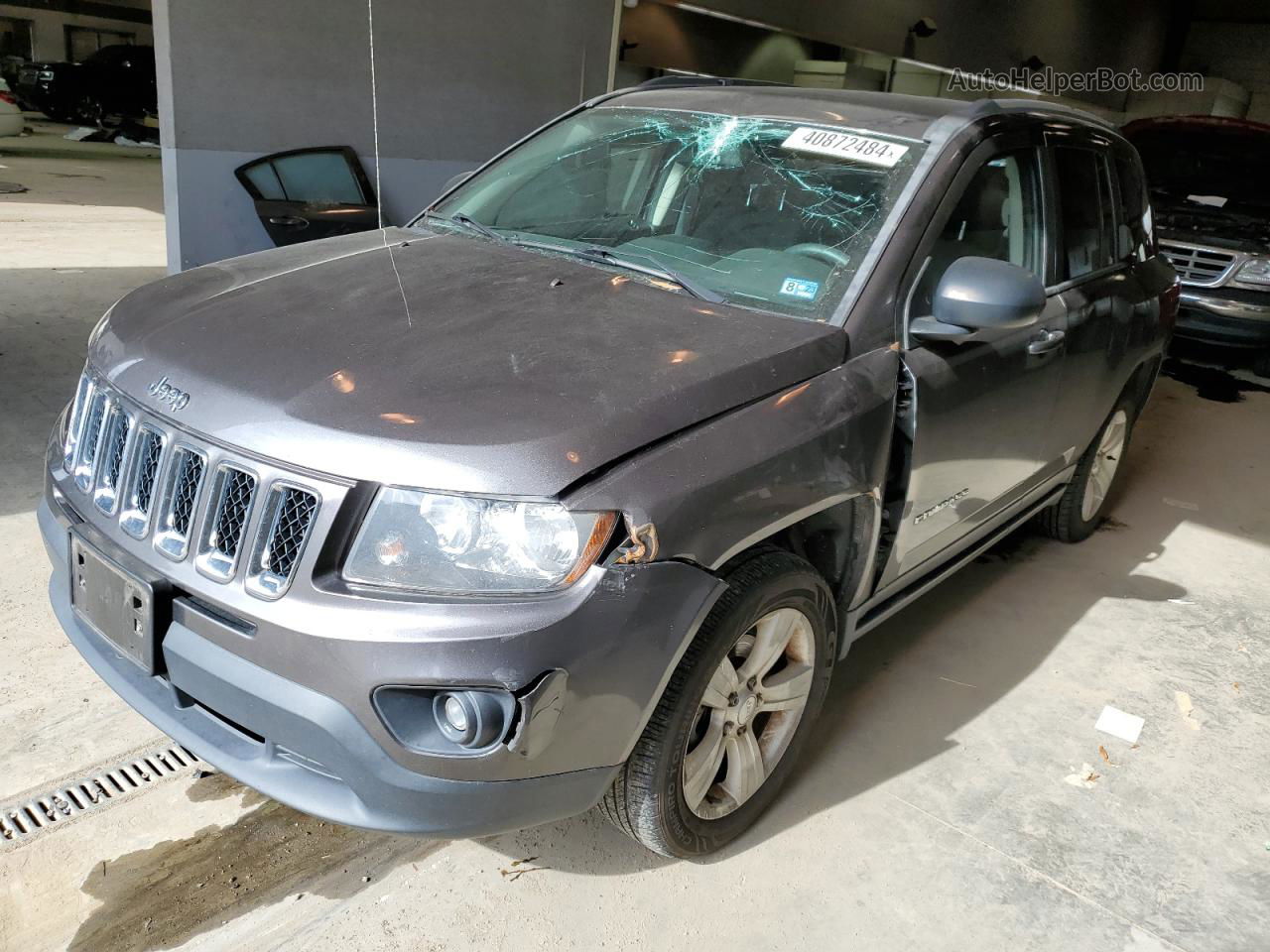 2016 Jeep Compass Sport Gray vin: 1C4NJCBA1GD688085