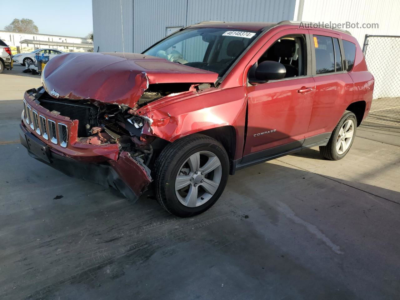 2016 Jeep Compass Sport Red vin: 1C4NJCBA1GD753839