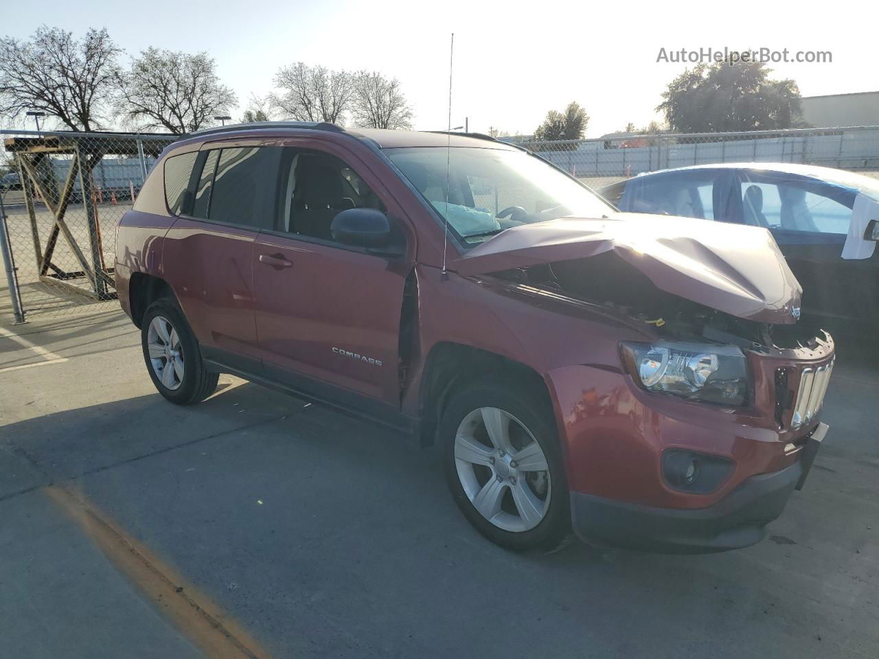 2016 Jeep Compass Sport Red vin: 1C4NJCBA1GD753839