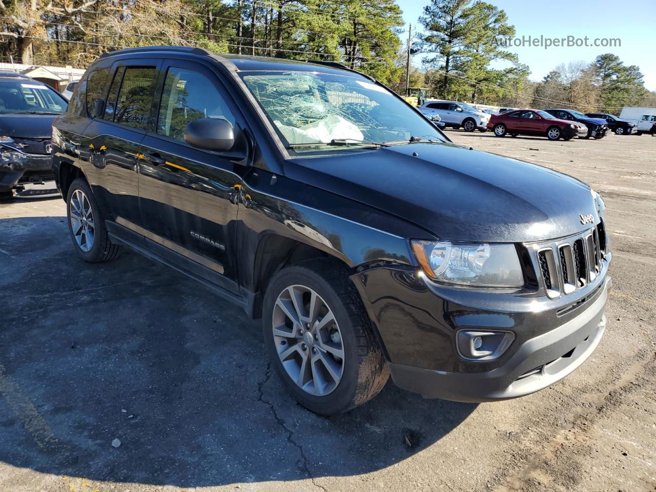 2016 Jeep Compass Sport Black vin: 1C4NJCBA1GD803056