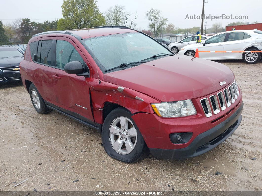 2013 Jeep Compass Sport Red vin: 1C4NJCBA2DD123839