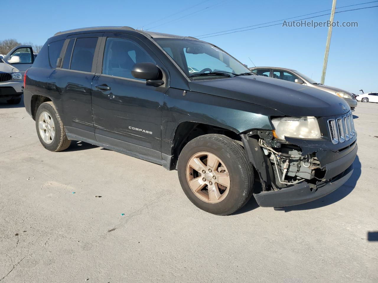 2013 Jeep Compass Sport Black vin: 1C4NJCBA2DD168733