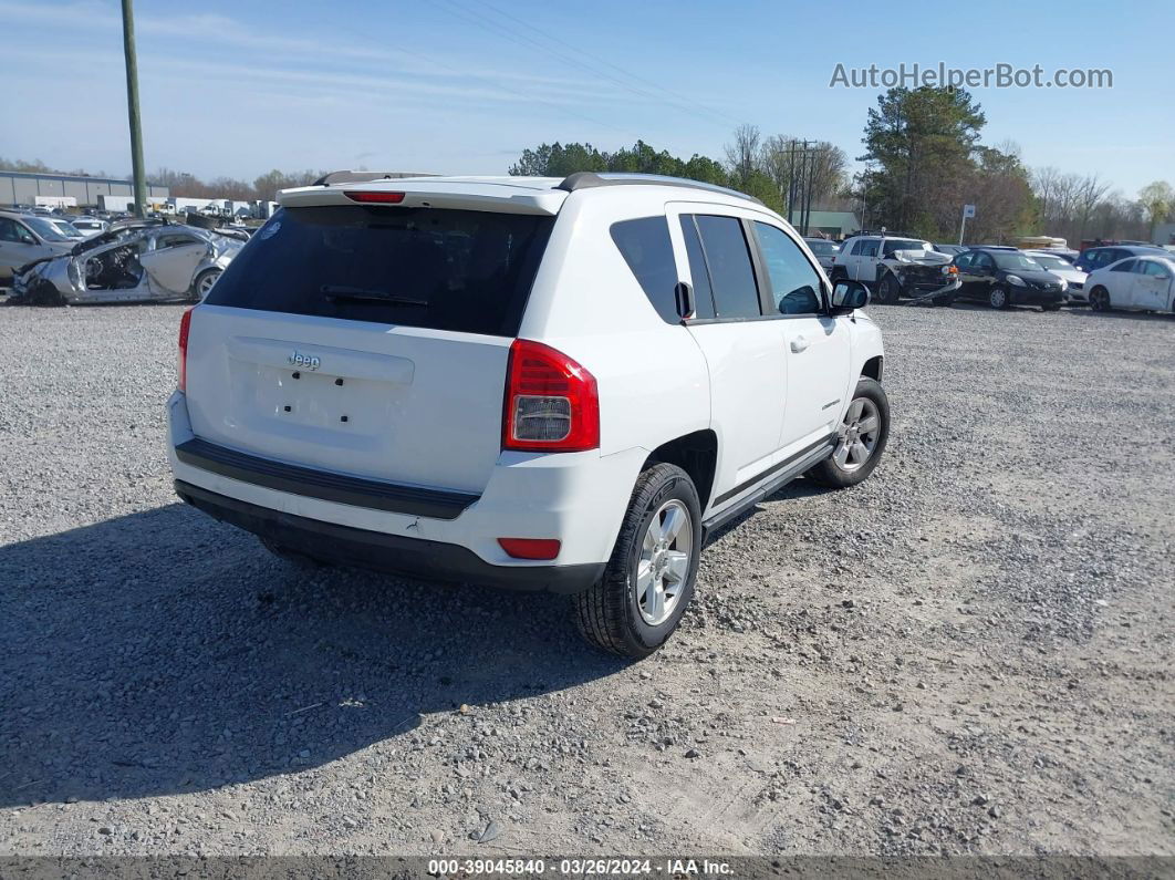 2013 Jeep Compass Sport White vin: 1C4NJCBA2DD201410