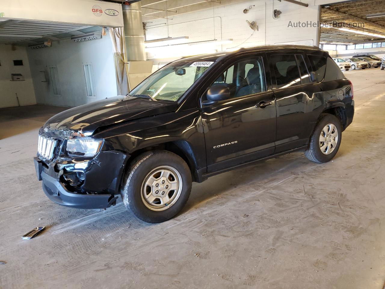 2014 Jeep Compass Sport Black vin: 1C4NJCBA2ED539665