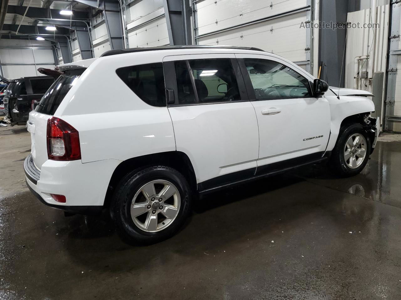 2014 Jeep Compass Sport White vin: 1C4NJCBA2ED662303