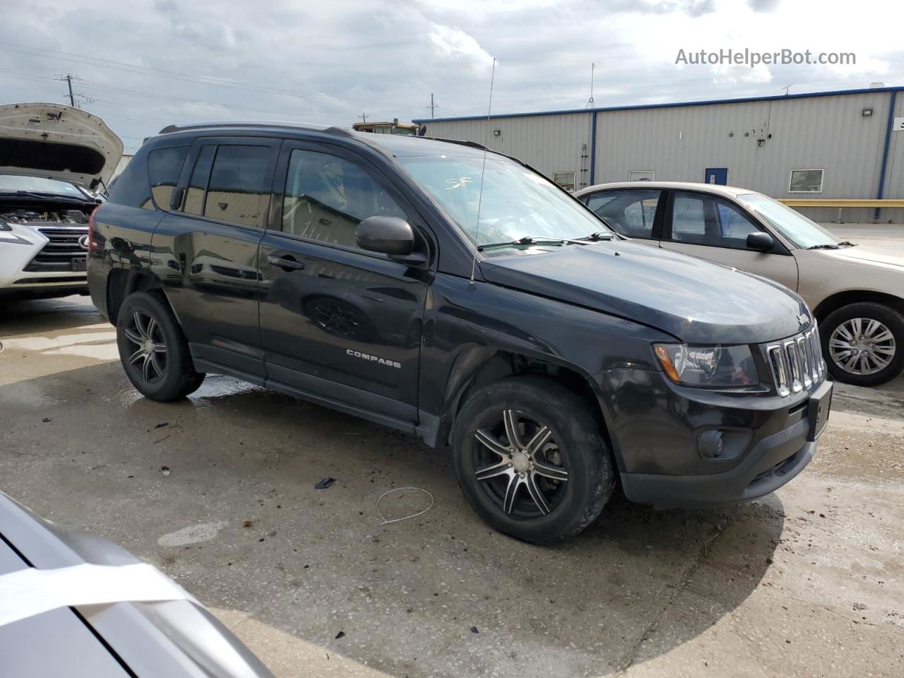 2014 Jeep Compass Sport Black vin: 1C4NJCBA2ED666562