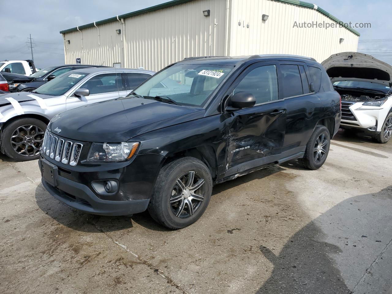 2014 Jeep Compass Sport Black vin: 1C4NJCBA2ED666562